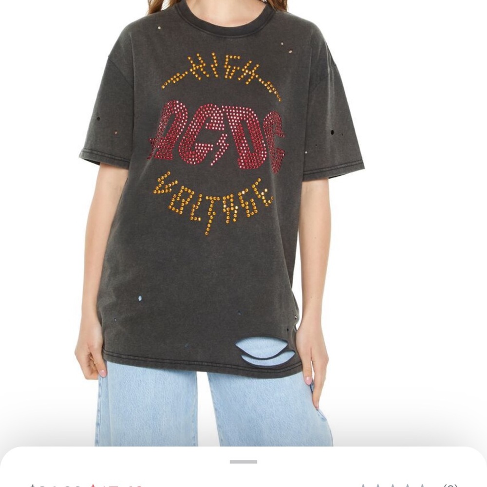 Torrid forever 21 plus size AC/DC high voltage band tee ⚡️